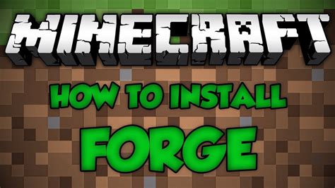 How To Install Mods And Forge In Minecraft Windows Youtube