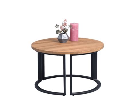 Couchtisch Satztisch 2er Set DAGO Cm Dekor Eiche Braun Couchtische