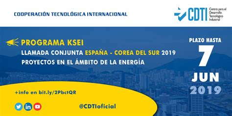 COOPERACIÓN TECNOLÓGICA INTERNACIONAL CDTIoficial y KETEP publican