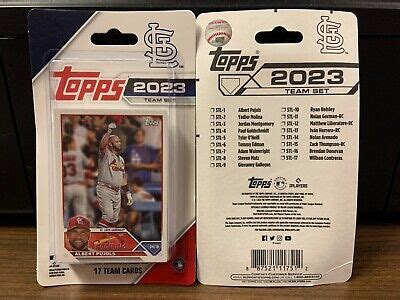 2023 TOPPS ST LOUIS CARDINALS TEAM SET PUJOLS MOLINA ARENADO MATZ