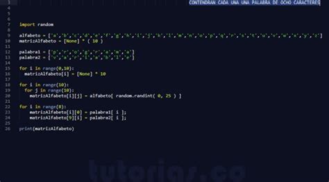 Arrays Python Matriz Sopa De Letras Tutorias Co Hot Sex Picture