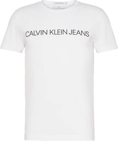 Calvin Klein Koszulka Męska T Shirt Core Institutional White J30j307855