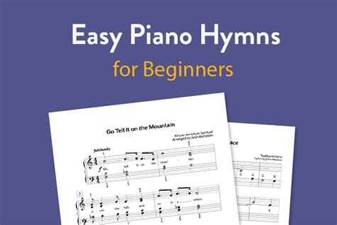 Easy Piano Hymns for Beginners | Arrangements, Sheet Music