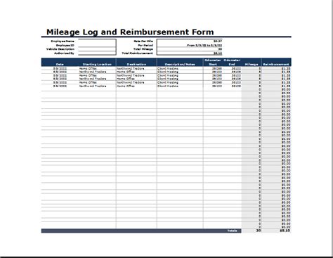 Ms Excel Vehicle Mileage Log Template Word And Excel Templates