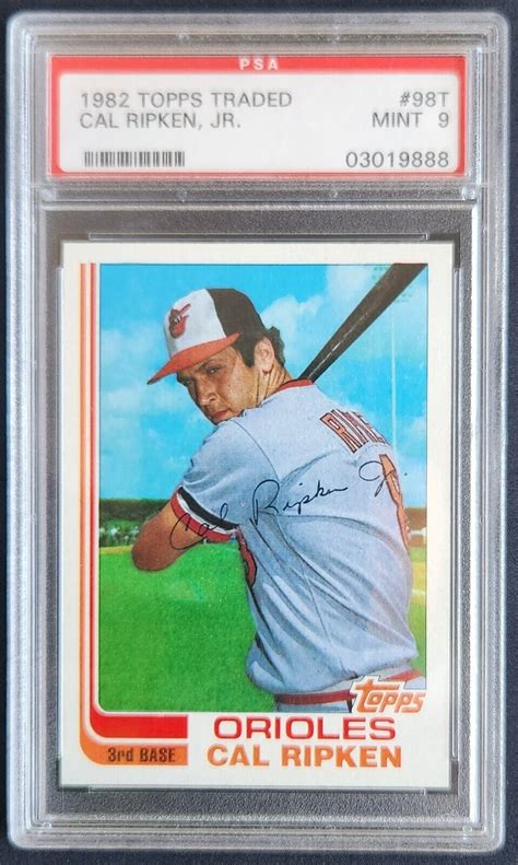 1982 Topps Traded 98T Cal Ripken JR RC PSA 9 MINT STUNNING