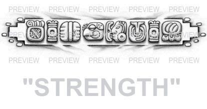 WARRIOR Mayan Glyphs Tattoo Design A - ₪ AZTEC TATTOOS ₪ Aztec ...