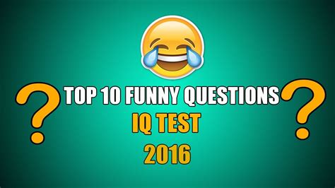 Top Funny Iq Test Iq Test Tricky Questions And Answers Youtube