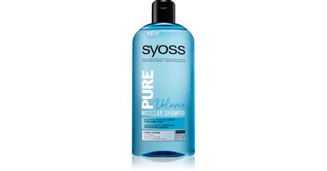 Syoss Pure Volume Volumen-Mizellen-Shampoo für geschwächtes Haar ...