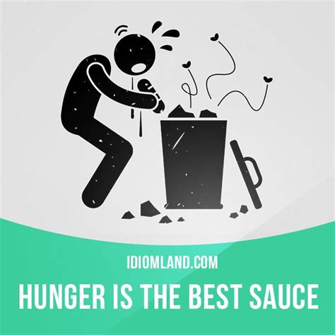 Hunger Is The Best Sauce” Means When Youre Hungry Everything Tastes