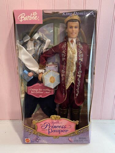 Barbie Ken As "Princess and the Pauper" King Dominick Doll Brand New ...