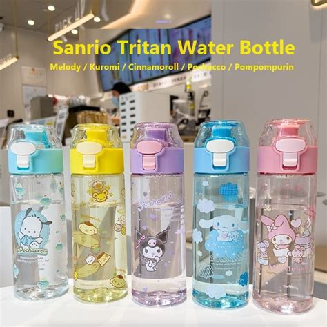 Sanrio 550ml Kawaii Melody Kuromi Cinnamoroll Pochacco Pompompurin