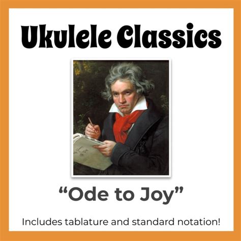 Ode To Joy Sheet Music By Ludwig Van Beethoven For Ukulele And Ukulele