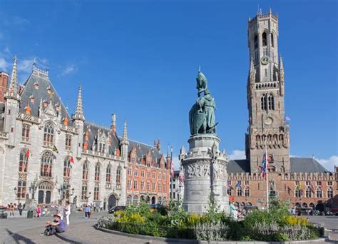 Jan Breydel And Pieter De Coninck Monument Stock Photos Royalty Free