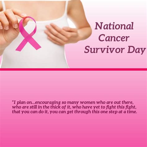 National Cancer Survivors Day Template Postermywall