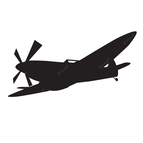 Premium Vector | Vintage us war plane icon silhouette vector design