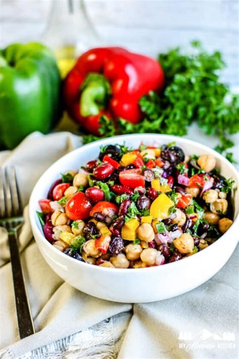 Rainbow Three Bean Salad My Montana Kitchen