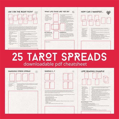 25 Tarot Spread Examples Cheat Sheet Get The Most Out Of Your Tarot