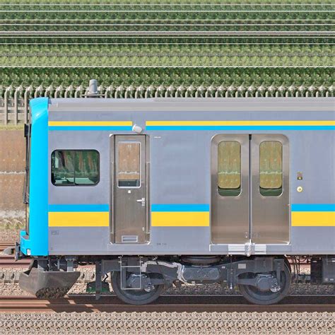 JR東日本 鶴見線 E131系1000番台T1編成海側RailFile jp鉄道車両サイドビューの図鑑