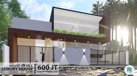 Desain Rumah Mewah Pada Lahan Berkontur M Youtube