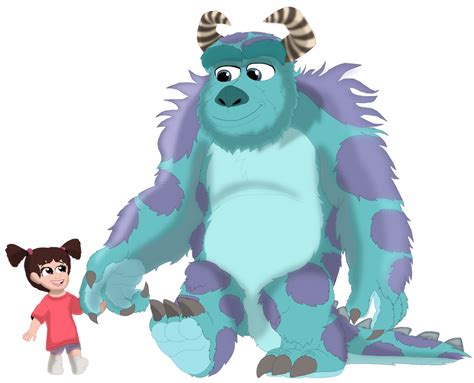 Drawing Style Sulley And Boo By Johnv2004 On Deviantart