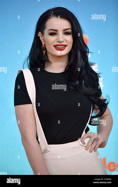 WWE star Paige attends Nickelodeon's Kids' Choice Awards 2019 at USC's Galen Center in Los ...