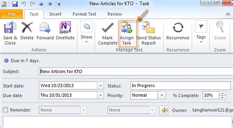 How To Assign And Reassign Tasks In Outlook