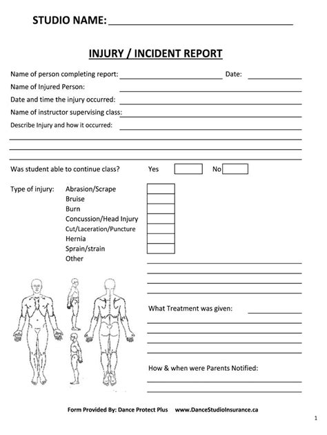 Injury Report Template Fill Out And Sign Printable Pdf Template ...