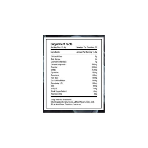 Terminator Extreme G Hardcore Series Pre Workout Dmha Yohimbina