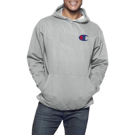 Champion Champion Big Mens Powerblend Graphic Fleece Pullover Hoodie