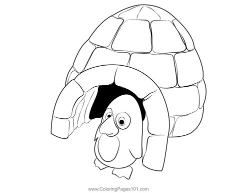 Igloo 16 Coloring Page For Kids Free Igloo Printable Coloring Pages