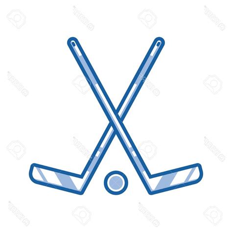 Crossed Hockey Sticks Vector at Vectorified.com | Collection of Crossed ...