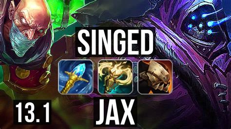 Singed Vs Jax Top M Mastery Games Dominating Kr