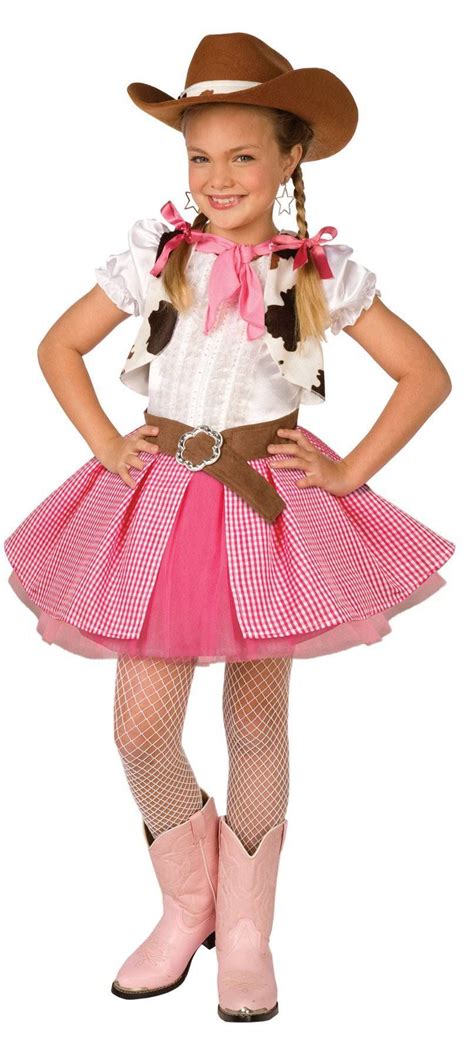 Cowgirl Dress With Vest Neck Kerchief And Hat Cute Cowgirl Costume