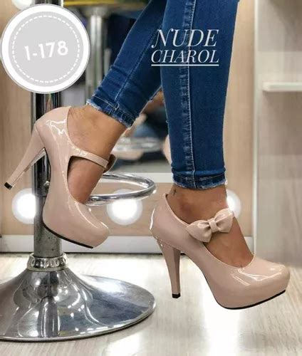Tacon Para Presentaciones Modelaje Dama Señorial Color Nude