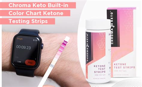 Chroma Keto Ketone Testing Strips Accurate Urinalysis For Ketosis