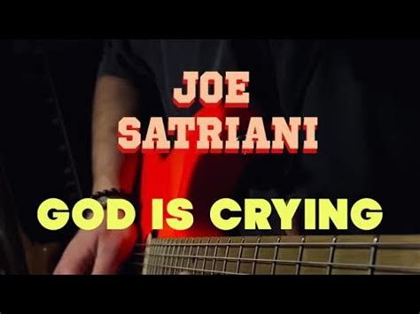 God Is Crying Joe Satriani Fedon Mark YouTube