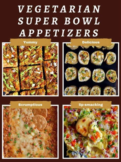 Vegetarian Super Bowl Appetizers - Cooking Carnival