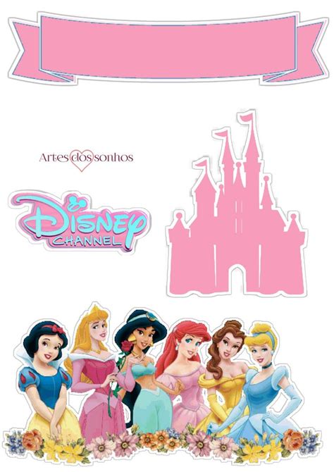 Topo De Bolo Princesa Princesas Disney Invitaciones De Princesas