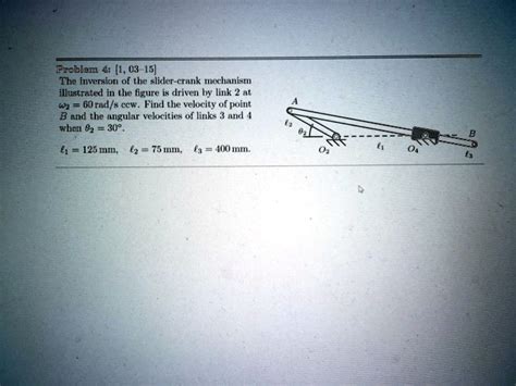 Solved Prb4 103 15 The Inversion Of The Slider Crank Mechanism