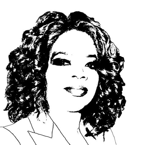 Oprah Winfrey | Ausmalbilder, Ausmalen, Wandtattoos