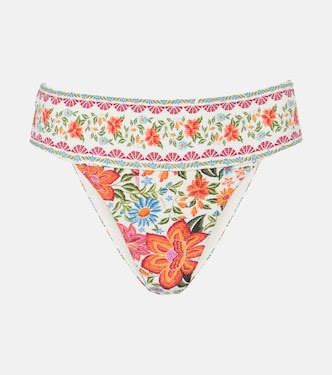 Floral Bikini Top In Multicoloured Farm Rio Mytheresa