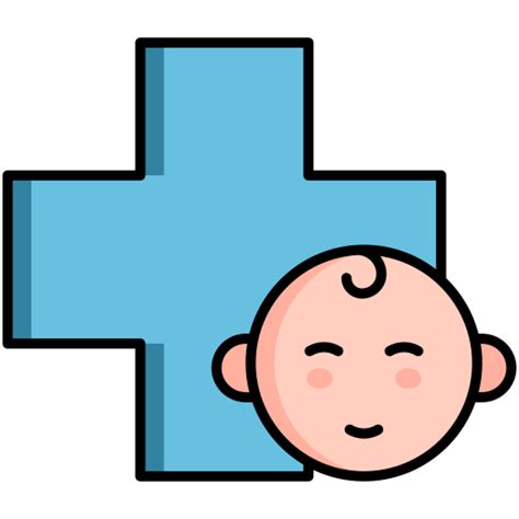 Pediatría Iconos gratis de asistencia sanitaria y médica