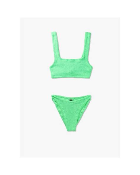 Hunza G S Xandra Bikini In Green Lyst