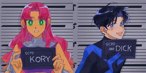 [fan Art] Nightwing And Starfire By Sdokcd R Dccomics