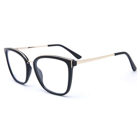 Tr90 Oversized Frames Metal Temples For Women Optical Eyewear