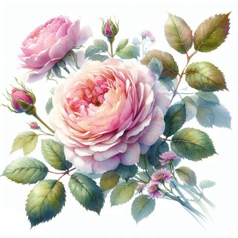 Romantic Rose Digital Painting Perfect Gift For Lovers Friends And