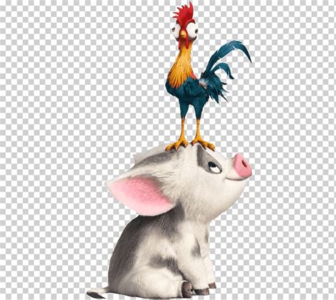 Gallo En La Pintura De Cerdo Hei Hei The Rooster Moana The Walt Disney