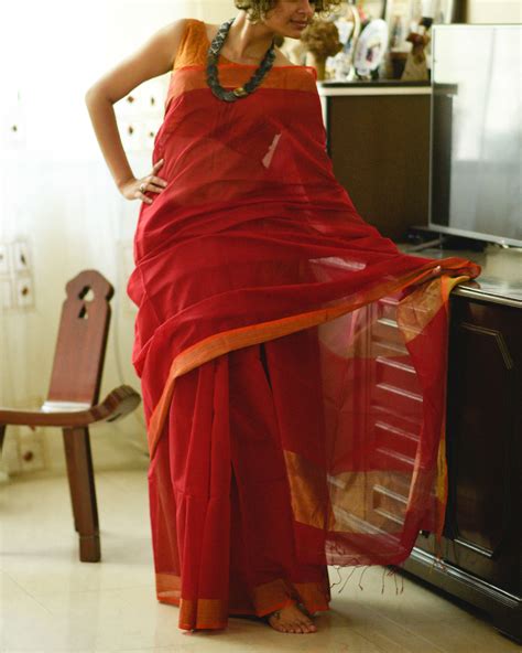 Gold And Red Sari By Suta The Secret Label