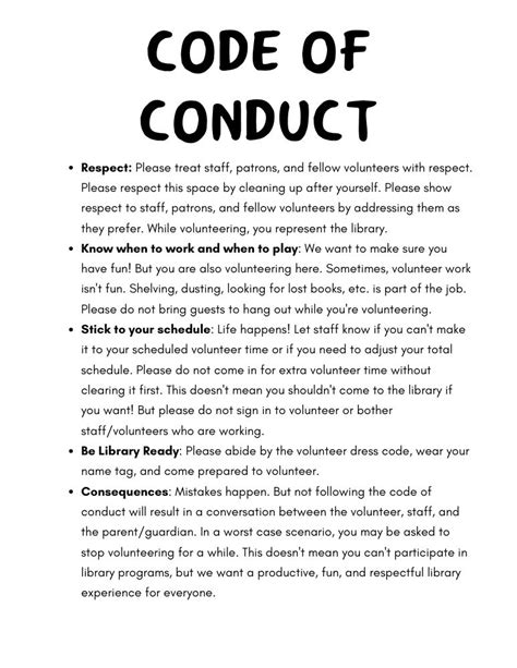 Duncan Public Library Dpl Teens Code Of Conduct