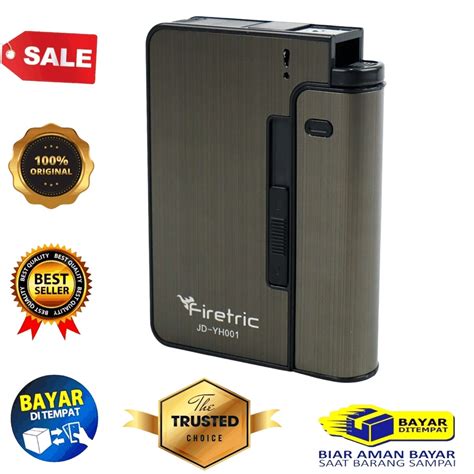 Jual Firetric Kotak Rokok Fashion Bungkus Case With Lighter Korek Api